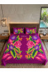 Hand Painted Rayon Bedsheet Set King Size